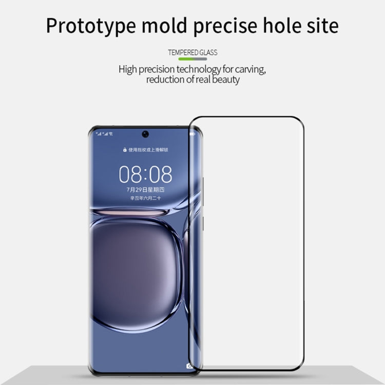 MOFI 9H 3D Pellicola in vetro temperato a prova di esplosione con flessione termica a schermo intero, For Huawei P50 Pro