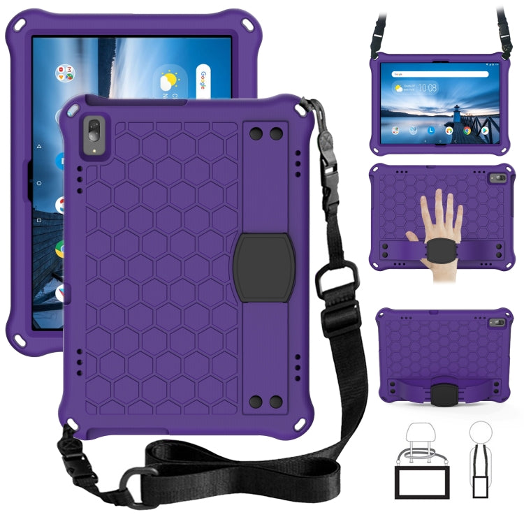 Design a nido d'ape Materiale EVA + PC Guscio protettivo piatto anticaduta a quattro angoli con cinturino, For Lenovo Tab M10 TB-X505X/F, For Lenovo Smart Tab M10 TB-605F, For Lenovo Smart Tab M10 TB-606F