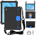Design a nido d'ape Materiale EVA + PC Guscio protettivo piatto anticaduta a quattro angoli con cinturino, For Lenovo Tab P10 TB-X705F/L, For Lenovo Tab E10 TB-X104F