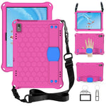 Design a nido d'ape Materiale EVA + PC Guscio protettivo piatto anticaduta a quattro angoli con cinturino, For Lenovo Tab P10 TB-X705F/L, For Lenovo Tab E10 TB-X104F