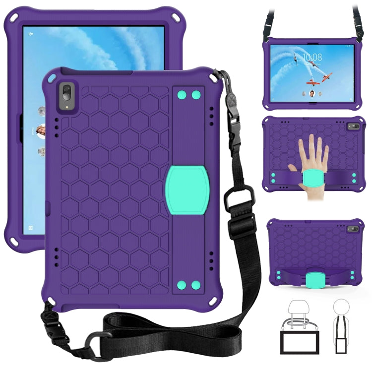 Design a nido d'ape Materiale EVA + PC Guscio protettivo piatto anticaduta a quattro angoli con cinturino, For Lenovo Tab P10 TB-X705F/L, For Lenovo Tab E10 TB-X104F