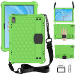 Design a nido d'ape Materiale EVA + PC Guscio protettivo piatto anticaduta a quattro angoli con cinturino, For Lenovo Tab P10 TB-X705F/L, For Lenovo Tab E10 TB-X104F