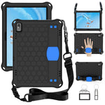 Design a nido d'ape Materiale EVA + PC Guscio protettivo piatto anticaduta a quattro angoli con cinturino, For Lenovo Tab P10 TB-X705F/L, For Lenovo Tab E10 TB-X104F