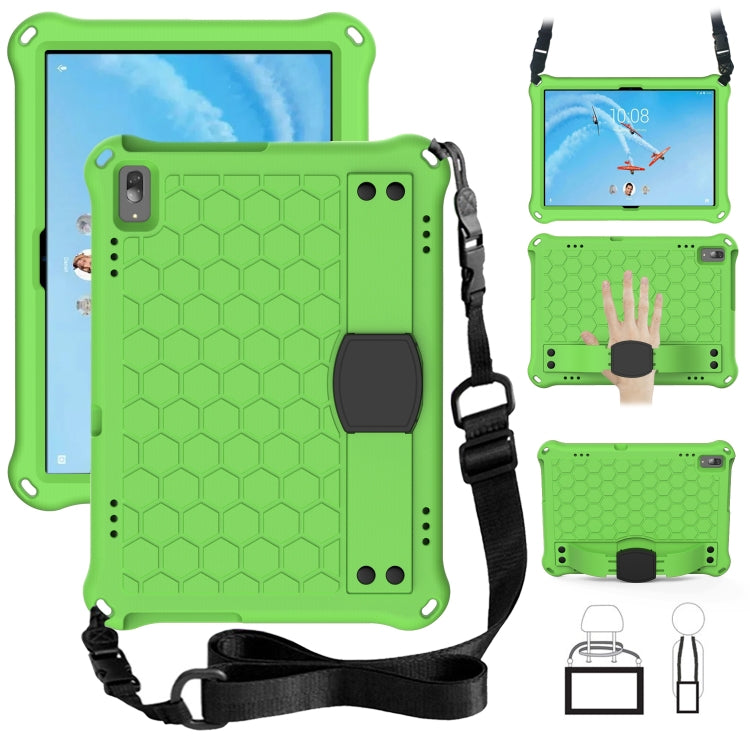 Design a nido d'ape Materiale EVA + PC Guscio protettivo piatto anticaduta a quattro angoli con cinturino, For Lenovo Tab P10 TB-X705F/L, For Lenovo Tab E10 TB-X104F