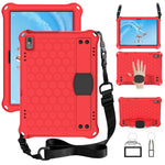 Design a nido d'ape Materiale EVA + PC Guscio protettivo piatto anticaduta a quattro angoli con cinturino, For Lenovo Tab P10 TB-X705F/L, For Lenovo Tab E10 TB-X104F