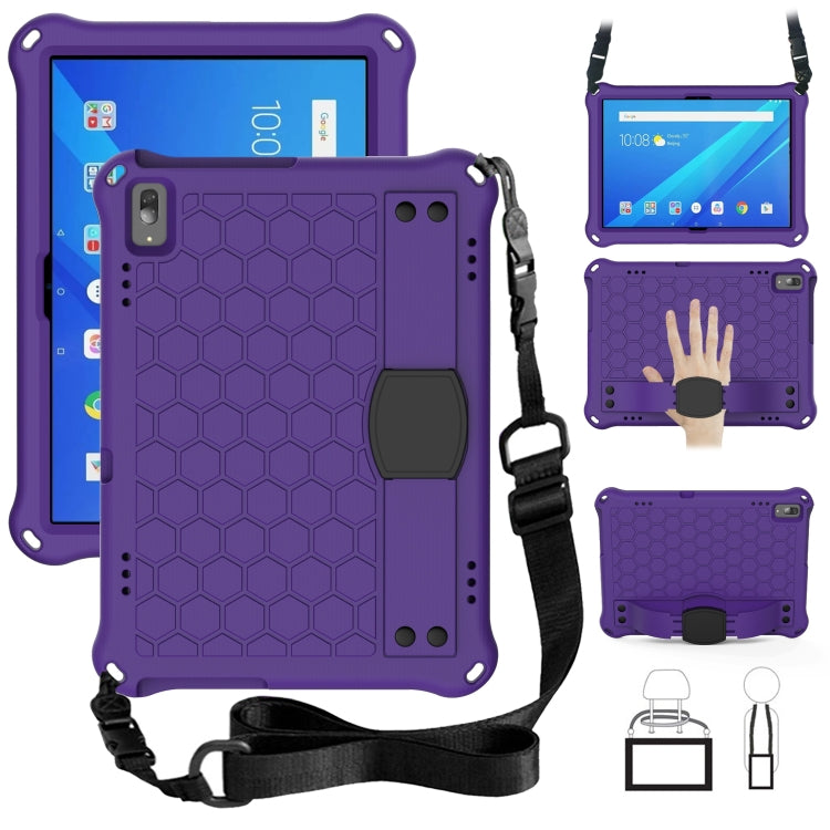 Design a nido d'ape Materiale EVA + PC Guscio protettivo piatto anticaduta a quattro angoli con cinturino, For Lenovo Tab 4 10 Plus TB-X704F/N/L/V, For Lenovo Tab 4 10 TB-X304F/N