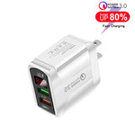 Caricabatterie rapido QC3.0 USB con cavo Micro USB 20W