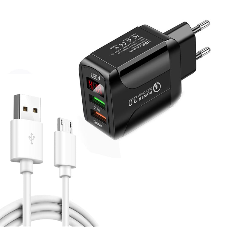 Caricabatterie rapido QC3.0 con cavo Micro USB 20W