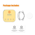 ENKAY Hat-Prince Full Coverage Custodia morbida trasparente TPU HD Clear Cover + protezione in vetro temperato, For Samsung Galaxy Watch4 Classic 42mm, For Samsung Watch4 Classic 46mm