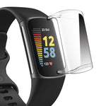 Per Fitbit Charge 5 ENKAY Hat-Prince copertura completa custodia morbida trasparente TPU HD copertura trasparente