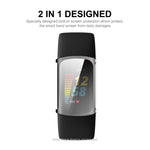 Per Fitbit Charge 5 ENKAY Hat-Prince copertura completa custodia morbida trasparente TPU HD copertura trasparente