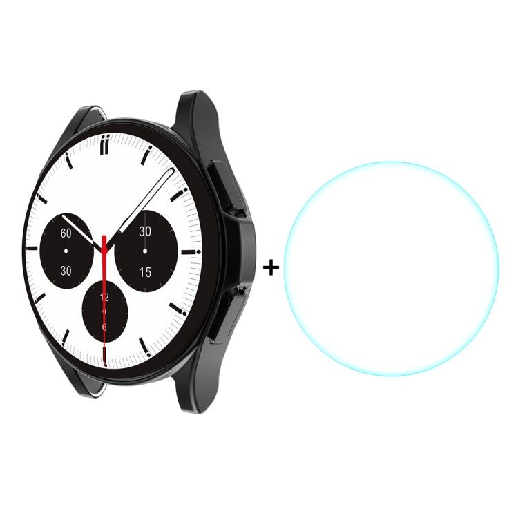 Per Samsung Galaxy Watch4 Classic 46mm ENKAY Hat-Prince Copertura completa Placca Custodia morbida TPU HD Cover trasparente + Protezione in vetro temperato, For Samsung Galaxy Watch4 Classic 46mm