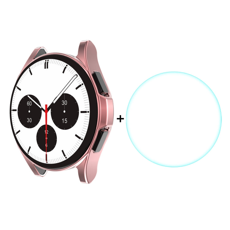 Per Samsung Galaxy Watch4 Classic 46mm ENKAY Hat-Prince Copertura completa Placca Custodia morbida TPU HD Cover trasparente + Protezione in vetro temperato, For Samsung Galaxy Watch4 Classic 46mm