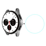 Per Samsung Galaxy Watch4 Classic 46mm ENKAY Hat-Prince Copertura completa Placca Custodia morbida TPU HD Cover trasparente + Protezione in vetro temperato, For Samsung Galaxy Watch4 Classic 46mm