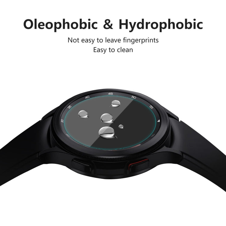 Per Samsung Galaxy Watch4 Classic 42mm ENKAY Hat-Prince 0.2mm 9H 2.15D Pellicola protettiva per schermo in vetro temperato con bordo curvo, 1 PCS, 2 PCS, 5 PCS, 10 PCS