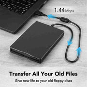 Unità floppy disk portatile da 3,5 pollici Dispositivo FDD esterno da 1,44 MB