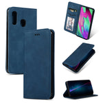 Retro Skin Feel Business Custodia in Pelle Flip Orizzontale Magnetica per Samsung Galaxy A40