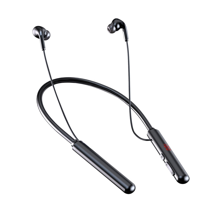 960 Cuffia stereo magnetica con fascia da collo con display a LED Supporto TF Card