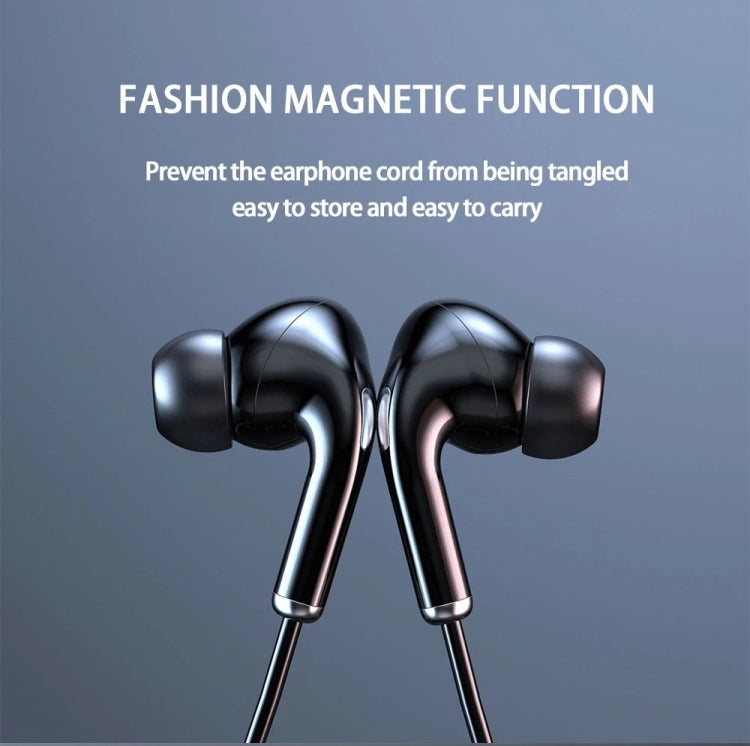 960 Cuffia stereo magnetica con fascia da collo con display a LED Supporto TF Card