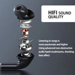 960 Cuffia stereo magnetica con fascia da collo con display a LED Supporto TF Card