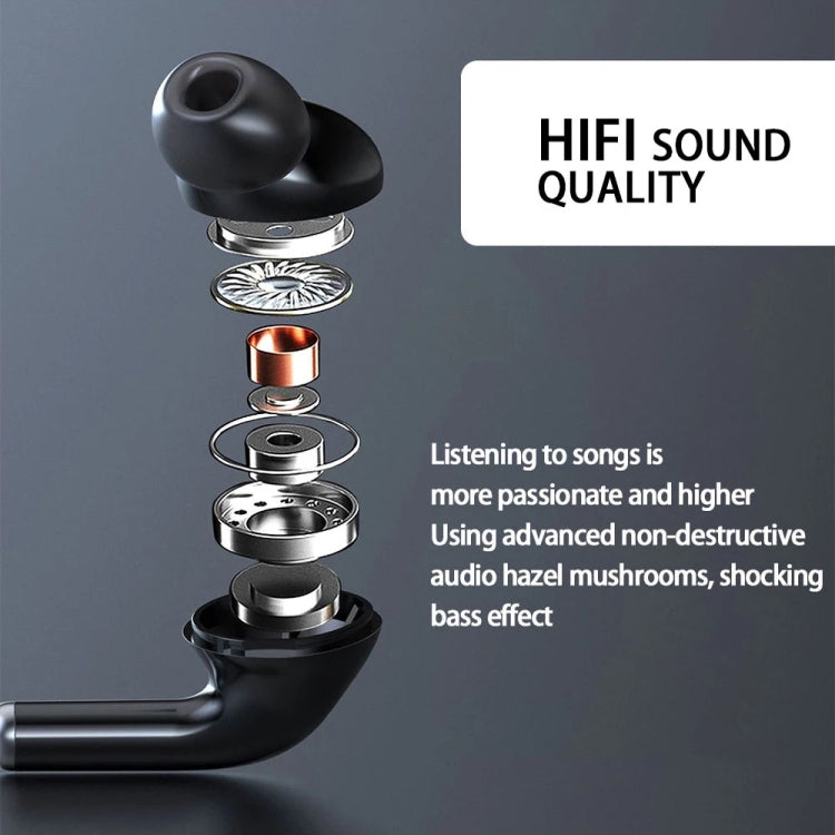 960 Cuffia stereo magnetica con fascia da collo con display a LED Supporto TF Card