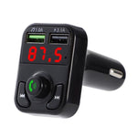 X3 Wireless 5.0 Kit vivavoce per auto Ricevitore audio wireless FM Trasmettitore Lettore MP3 Caricatore rapido digitale doppio USB, X3