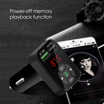 Trasmettitore FM per auto A9 Ricevitore audio wireless vivavoce Lettore MP3 Caricatore rapido doppio USB, A9