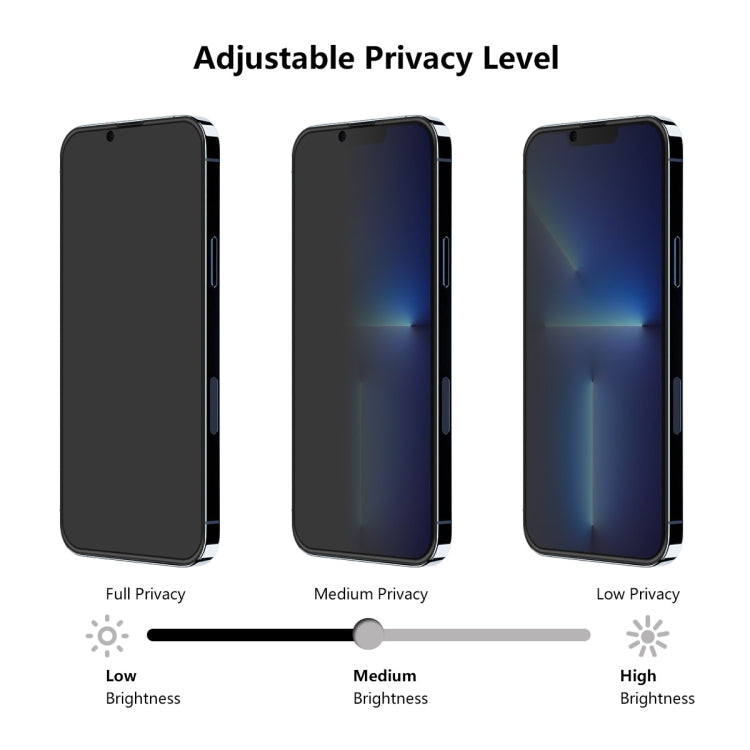 5 PCS ENKAY Hat-Prince Full Coverage Anti-drop Protezione per schermo Privacy Pellicola in vetro temperato anti-spia, For iPhone 13 mini(5pcs), For iPhone 13 / 13 Pro (5pcs), For iPhone 13 Pro Max(5pcs)