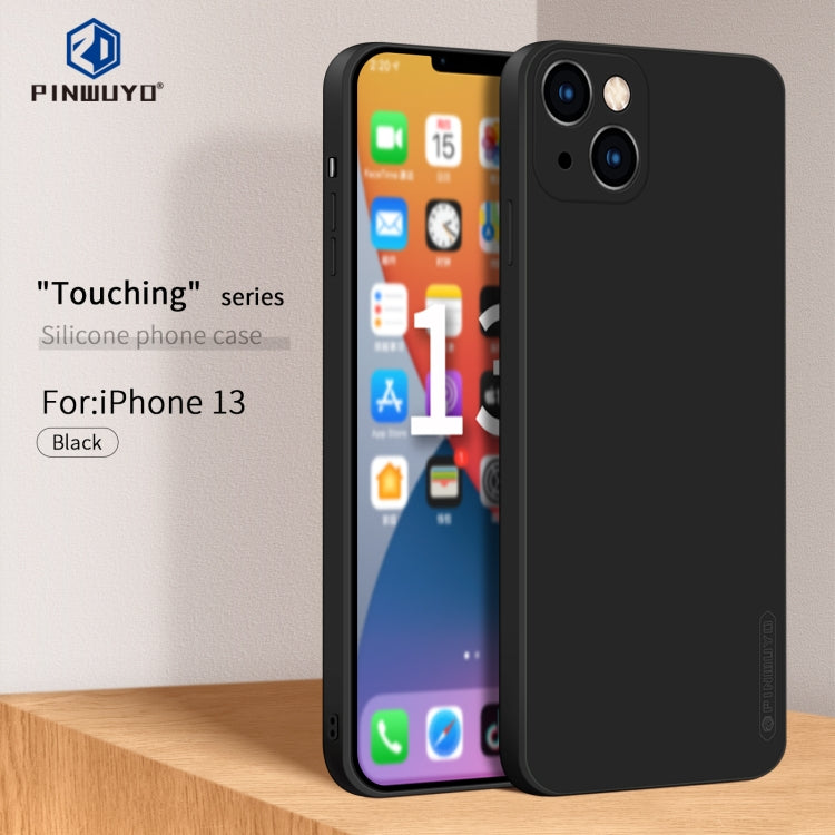Custodia antiurto in TPU in silicone liquido serie Touching PINWUYO, For iPhone 13, For iPhone 13 Pro, For iPhone 13 Pro Max