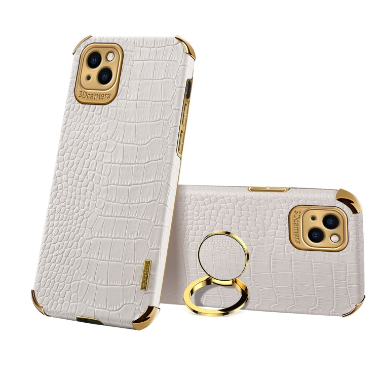 Custodia in pelle con motivo coccodrillo in TPU elettrolitico con supporto per anello, For iPhone 13 Pro Max, For iPhone 13 Pro, For iPhone 13, For iPhone 13 mini