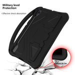 Guscio protettivo piatto anti caduta in EVA con supporto, For Sumsung Galaxy S7 FE T730 / T736, For Samsung Galaxy Tab S8+ / Tab S8 Plus /  Tab S7 FE / Tab S7+ T970/T975/T976