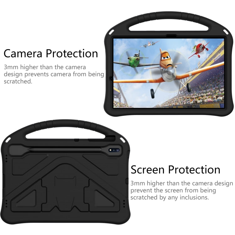 Guscio protettivo piatto anti caduta in EVA con supporto, For Sumsung Galaxy S7 FE T730 / T736, For Samsung Galaxy Tab S8+ / Tab S8 Plus /  Tab S7 FE / Tab S7+ T970/T975/T976
