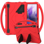 Guscio protettivo piatto anti caduta in EVA con supporto, For Sumsung Galaxy S7 FE T730 / T736, For Samsung Galaxy Tab S8+ / Tab S8 Plus /  Tab S7 FE / Tab S7+ T970/T975/T976