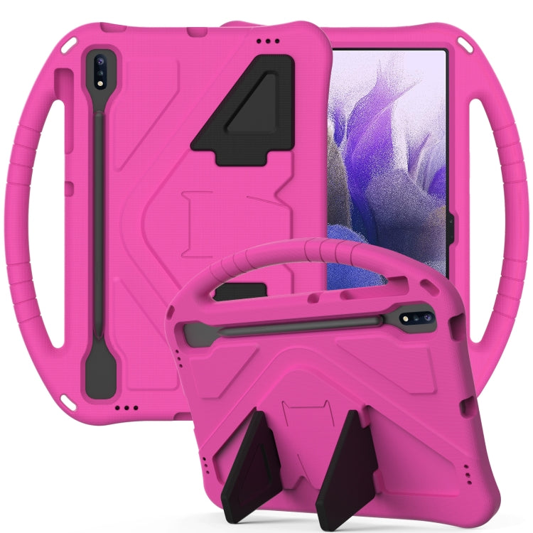 Guscio protettivo piatto anti caduta in EVA con supporto, For Sumsung Galaxy S7 FE T730 / T736, For Samsung Galaxy Tab S8+ / Tab S8 Plus /  Tab S7 FE / Tab S7+ T970/T975/T976