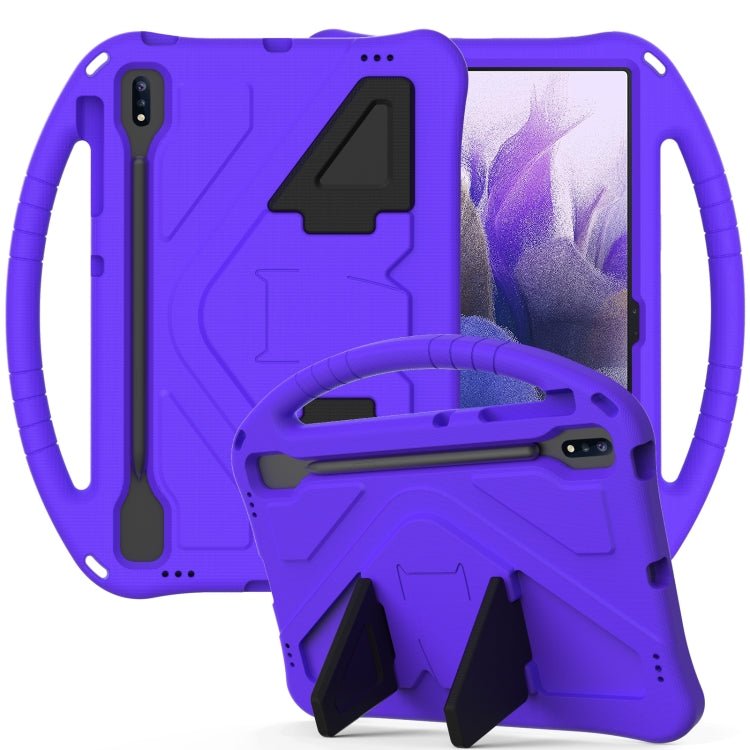 Guscio protettivo piatto anti caduta in EVA con supporto, For Sumsung Galaxy S7 FE T730 / T736, For Samsung Galaxy Tab S8+ / Tab S8 Plus /  Tab S7 FE / Tab S7+ T970/T975/T976