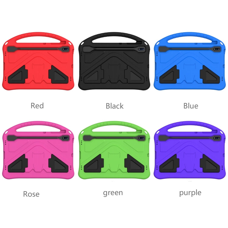 Guscio protettivo piatto anti caduta in EVA con supporto, For Sumsung Galaxy S7 FE T730 / T736, For Samsung Galaxy Tab S8+ / Tab S8 Plus /  Tab S7 FE / Tab S7+ T970/T975/T976