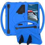 Guscio protettivo piatto anti caduta in EVA con supporto, For Sumsung Galaxy S7 FE T730 / T736, For Samsung Galaxy Tab S8+ / Tab S8 Plus /  Tab S7 FE / Tab S7+ T970/T975/T976