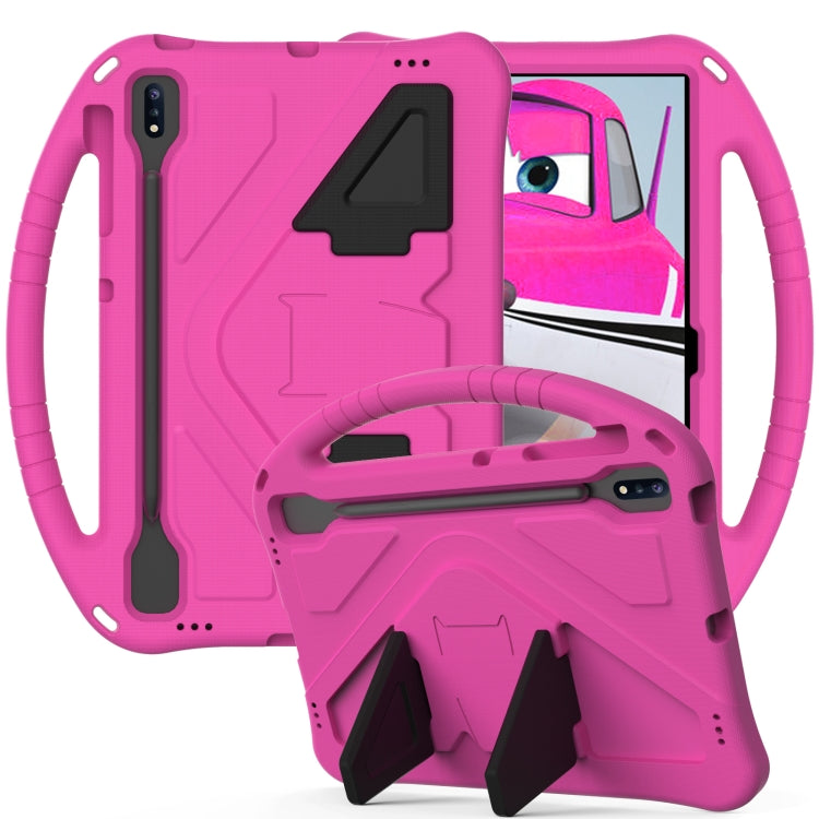 Guscio protettivo piatto anti caduta in EVA con supporto, For Sumsung Galaxy S7 FE T730 / T736, For Samsung Galaxy Tab S8+ / Tab S8 Plus /  Tab S7 FE / Tab S7+ T970/T975/T976