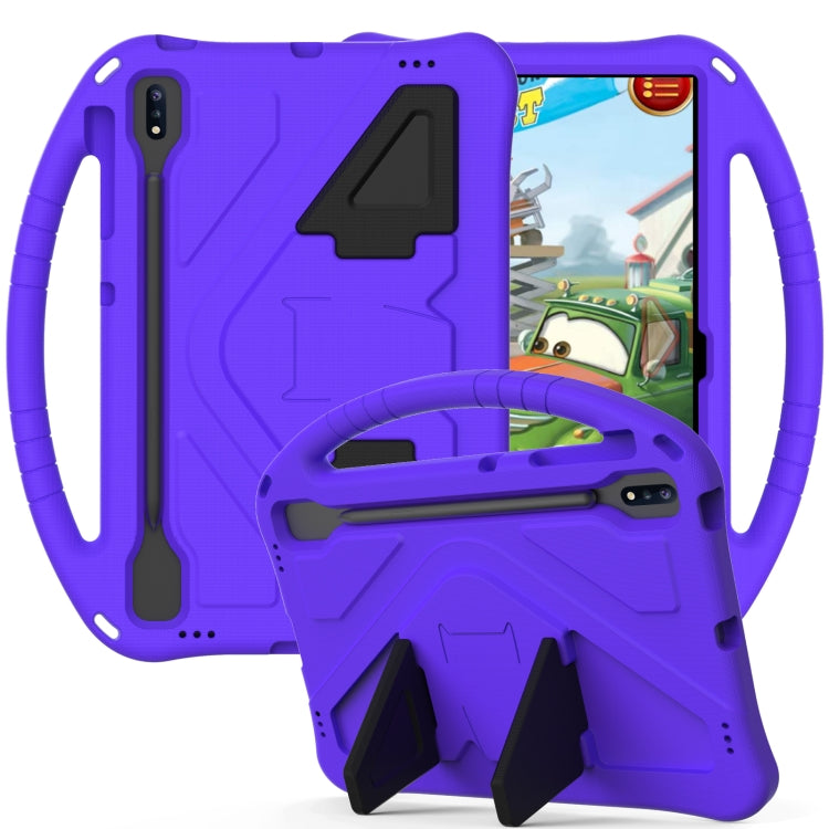 Guscio protettivo piatto anti caduta in EVA con supporto, For Sumsung Galaxy S7 FE T730 / T736, For Samsung Galaxy Tab S8+ / Tab S8 Plus /  Tab S7 FE / Tab S7+ T970/T975/T976