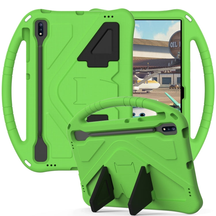 Guscio protettivo piatto anti caduta in EVA con supporto, For Sumsung Galaxy S7 FE T730 / T736, For Samsung Galaxy Tab S8+ / Tab S8 Plus /  Tab S7 FE / Tab S7+ T970/T975/T976