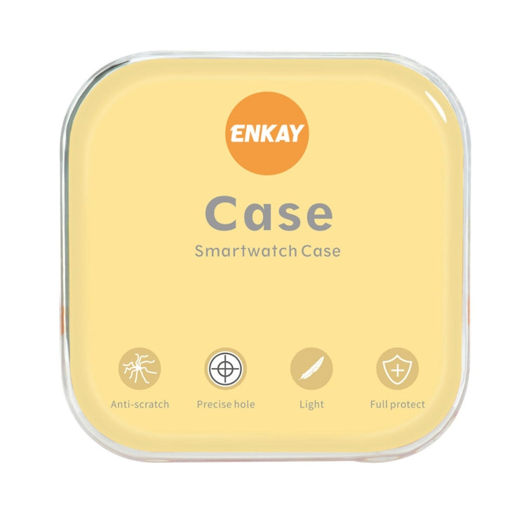 ENKAY Hat-Prince Full Coverage Custodia morbida trasparente TPU HD Clear Cover, For Samsung Galaxy Watch4 40mm, For Samsung Galaxy Watch4 44mm