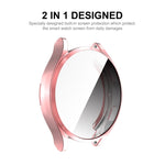 Per Samsung Galaxy Watch4 40mm ENKAY Hat-Prince Custodia morbida in TPU galvanizzato a copertura totale con protezione dello schermo