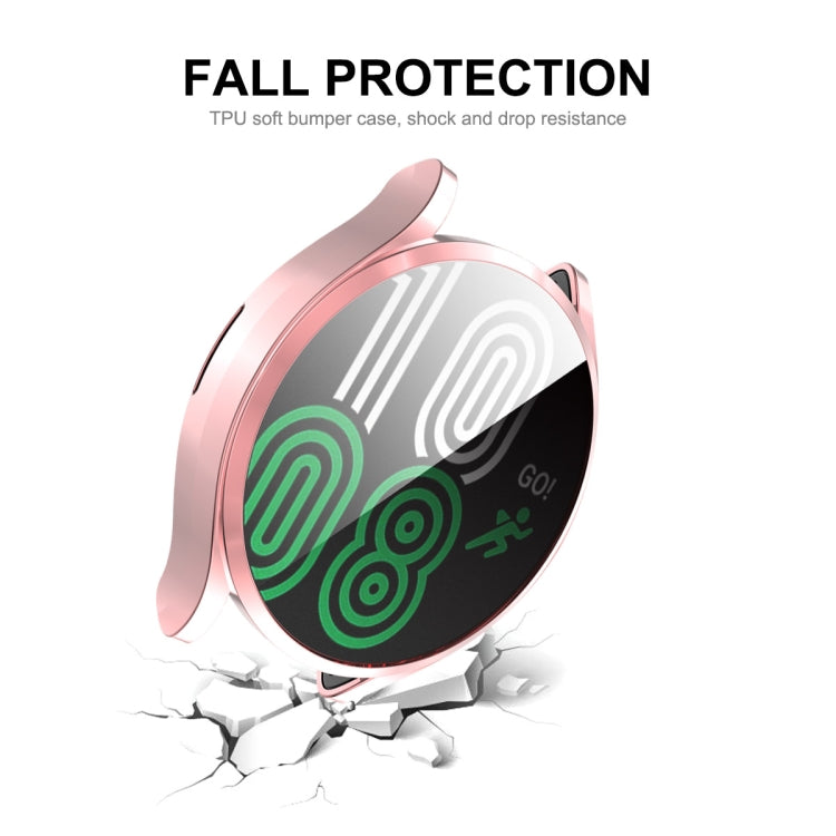 Per Samsung Galaxy Watch4 40mm ENKAY Hat-Prince Custodia morbida in TPU galvanizzato a copertura totale con protezione dello schermo