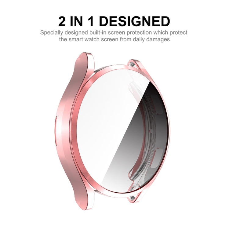 Per Samsung Galaxy Watch4 44mm ENKAY Hat-Prince Custodia morbida in TPU galvanizzato a copertura totale con protezione dello schermo