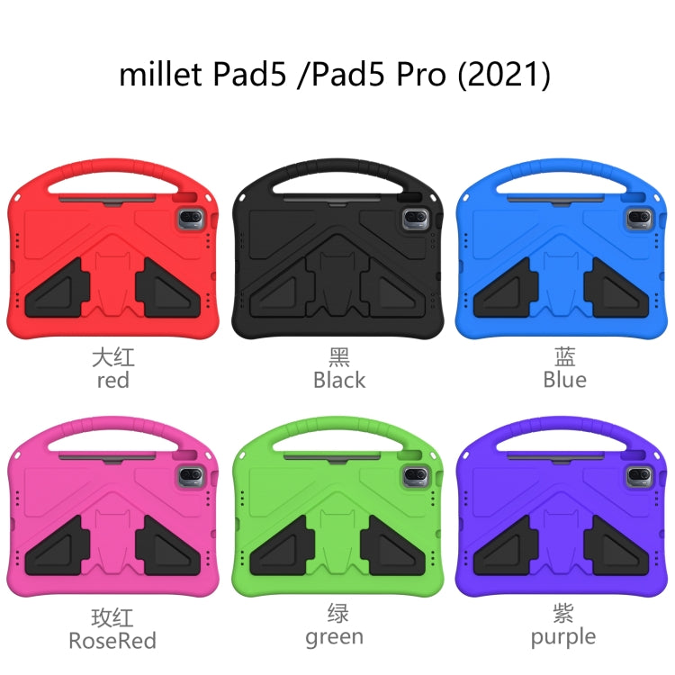 Guscio protettivo piatto anti caduta in EVA con supporto, For Xiaomi Pad 5 / Pad 5 Pro 2021