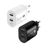 Caricabatterie rapido PD / Type-C a doppia porta da 40 W per serie iPhone / iPad, spina europea, EU Plug