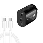 Caricabatterie rapido PD 40W doppia porta USB-C con cavo Type-C