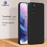 Custodia antiurto in TPU in silicone liquido serie Touching PINWUYO, For Samsung Galaxy S21 5G, For Samsung Galaxy S21+ 5G, For Samsung Galaxy?S21 Ultra 5G, For Samsung Galaxy S21 Ultra 5G