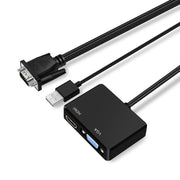 Adattatore VGA a HDMI Splitter VGA con convertitore audio da 3,5 mm