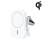W-987 Staffa di uscita dell'aria per auto per caricabatterie wireless da 15 W con aspirazione magnetica per iPhone serie 12 e altri smartphone, W-987